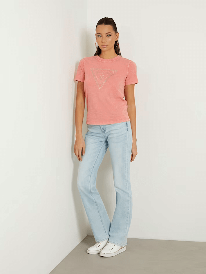 Purple cashmere t-shirt